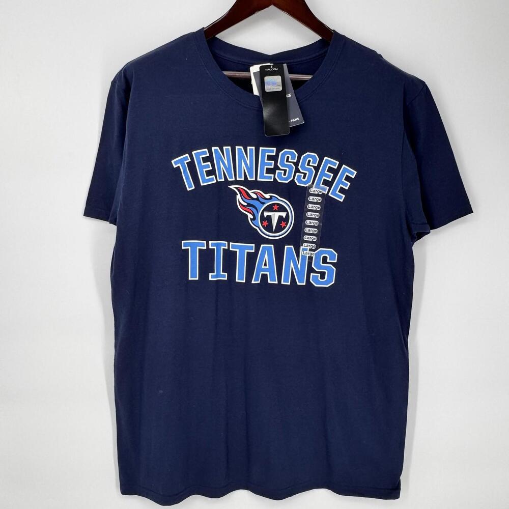 NWT Tennessee Titans Shirt Mens Large Blue NFL Football Fanatics